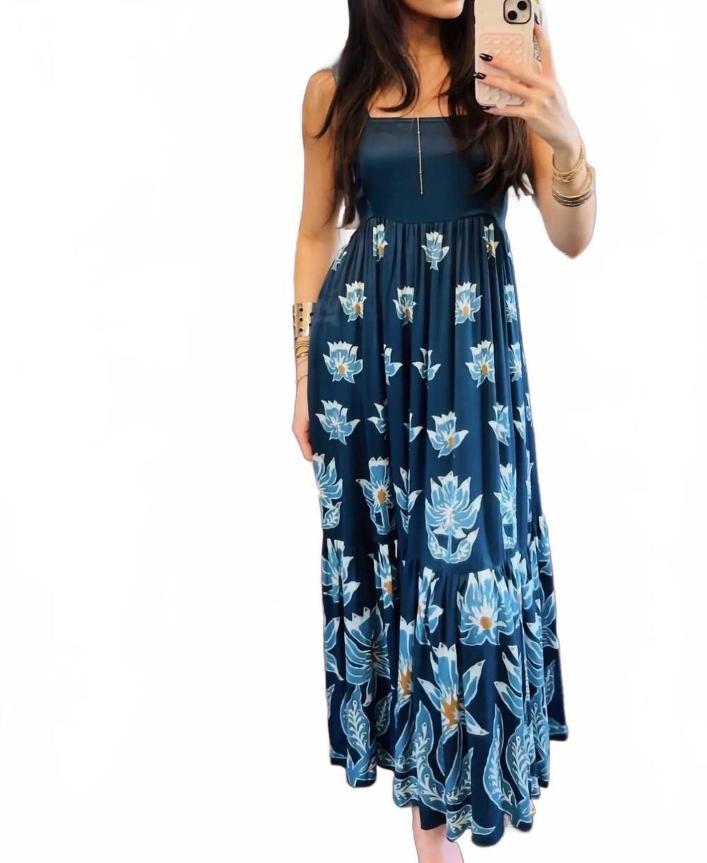 NEW OMIKA leena maxi dress in blue